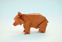 origami bär