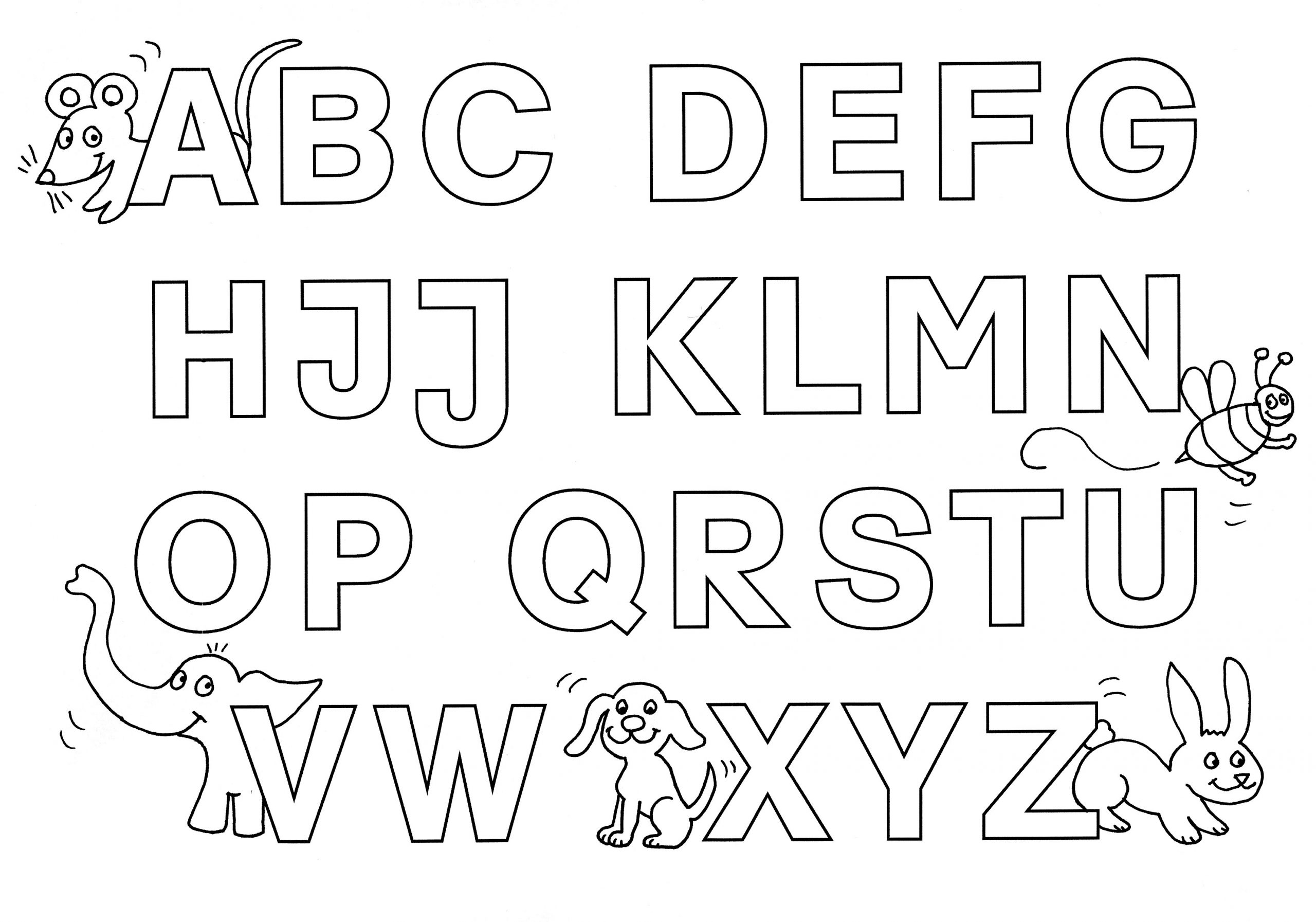 Alphabet Buchstaben Ausdrucke - Malvorlagen Für Kinder bestimmt für