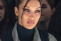 bella hadid dark hair