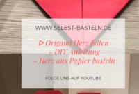 herz falten origami