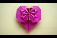 herz origami falten