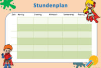 stundenpläne kostenlos ausdrucken