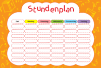 stundenplan vorlage zum ausfüllen pdf