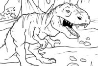 ausmalbilder dinosaurier t-rex