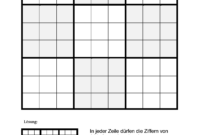 sudoku zum ausdrucken mit lösung