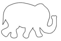 elefant schablone