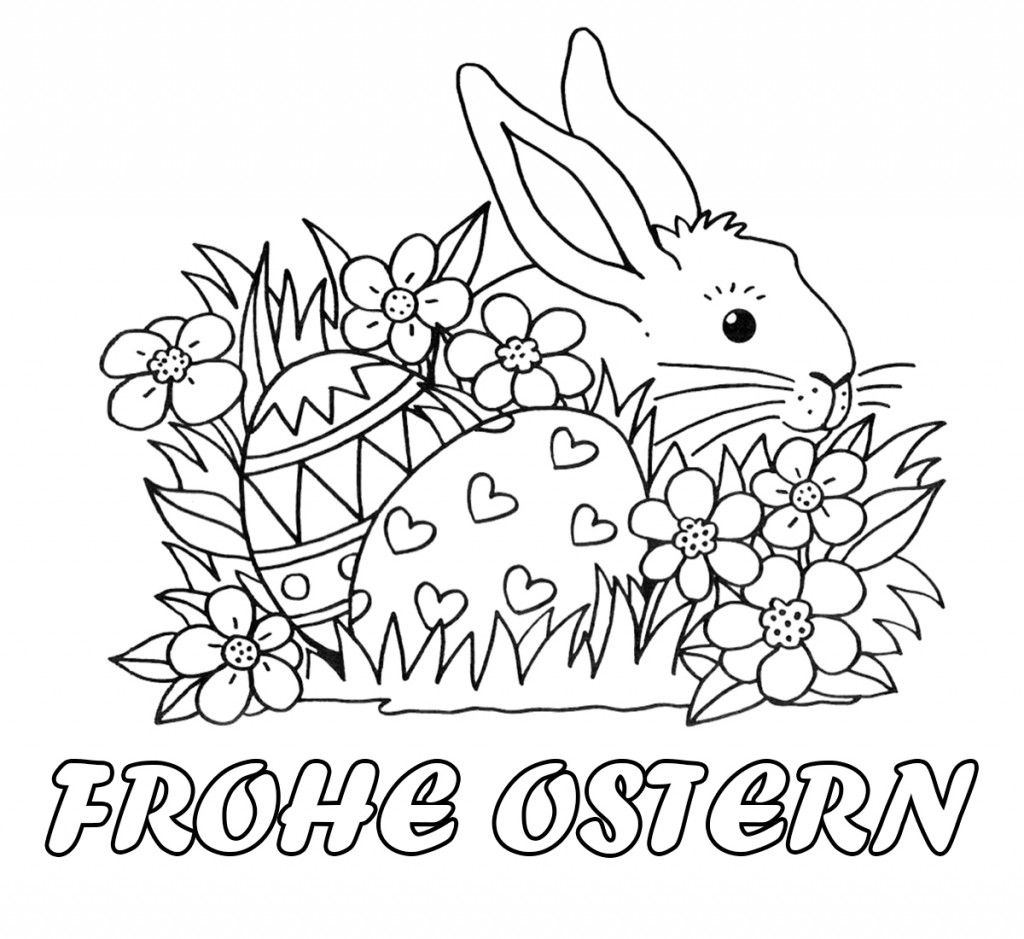 Frohe Ostern 2018 Ausmalen Bilder Zum Ausdrucken bestimmt für