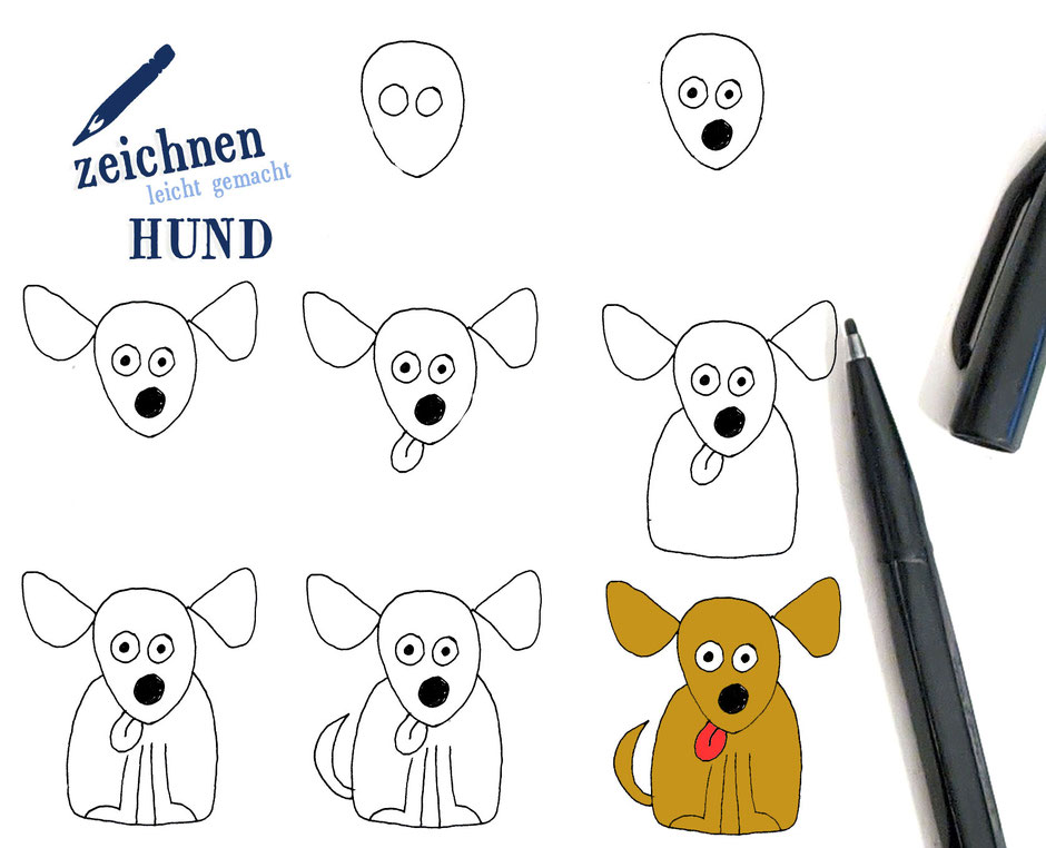 Leichte Hunde Zum Nachmalen / Hund Selber Zeichnen Ulli Verlag - Buster