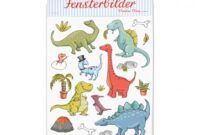 fensterbilder dinosaurier