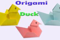 origami ente