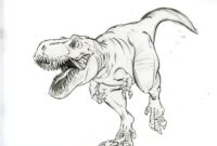 t rex zeichnen