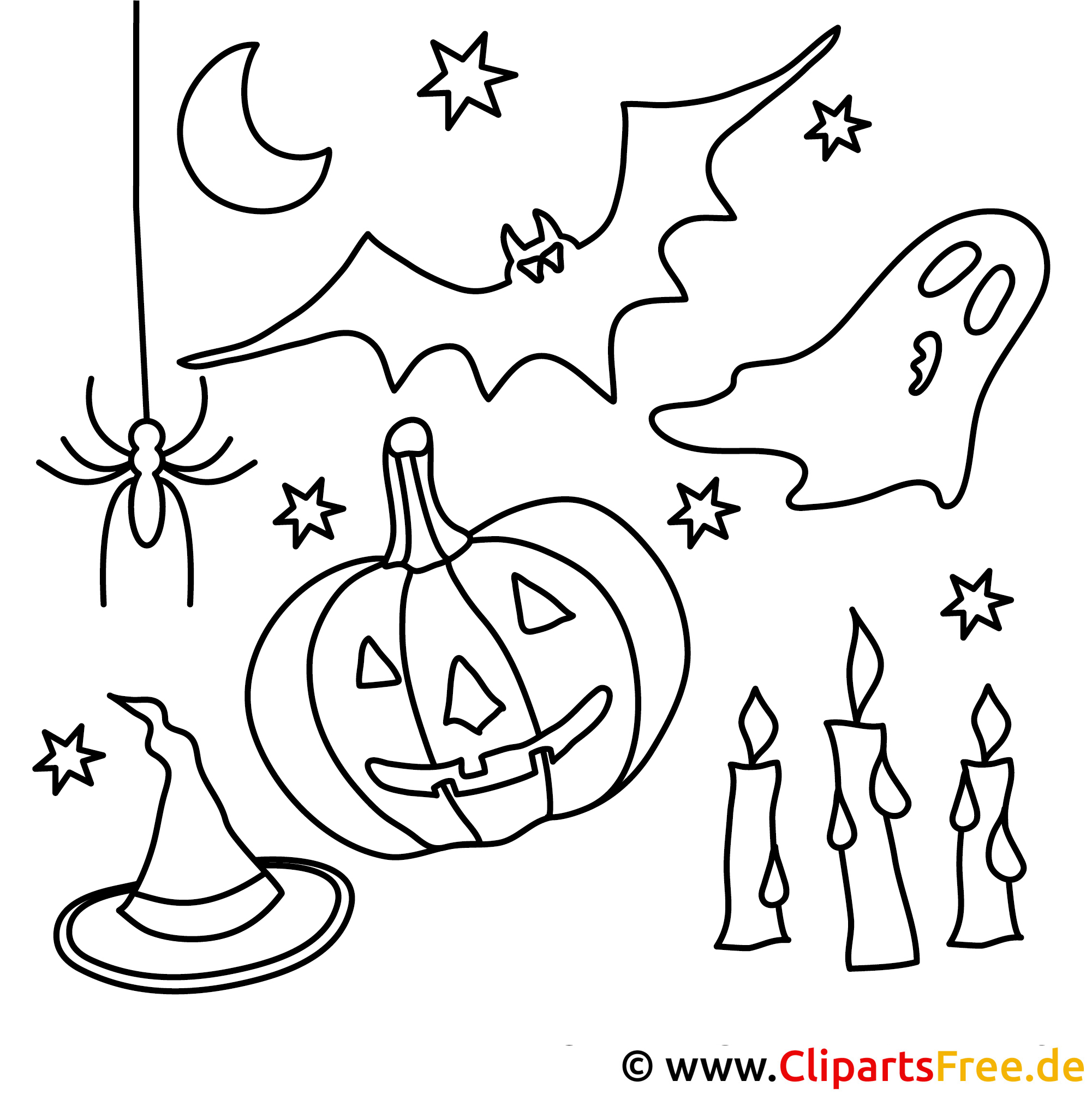 Desenhos de Halloween para imprimir grátis