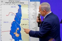 netanyahu map of israel