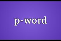 p words that mean bad