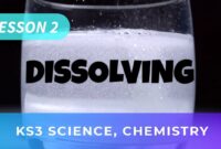 result of dissolving a substance