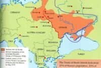 brest-litovsk treaty map