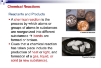 the starting substance in a chemical reaction