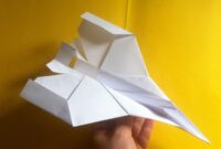 flugzeug aus papier basteln