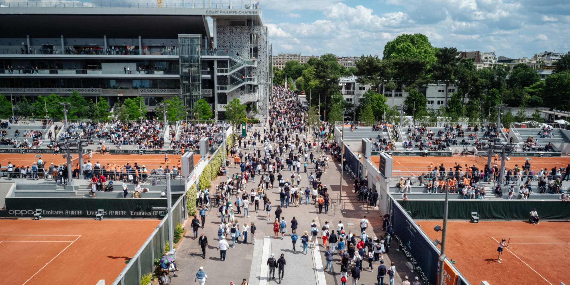 Roland-Garros 2023: immersed with spectators during training on Centre